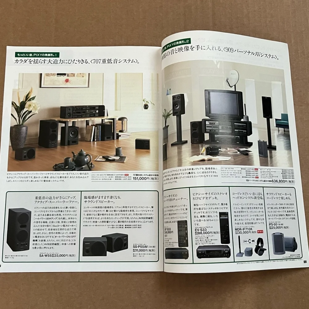 1991 Sony stereo catalog